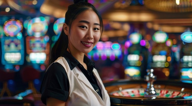 Kartu fitur livebet dengan nuansa neon ungu